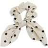 Gifi Beauté^Chouchou foulard beige à pois noirs