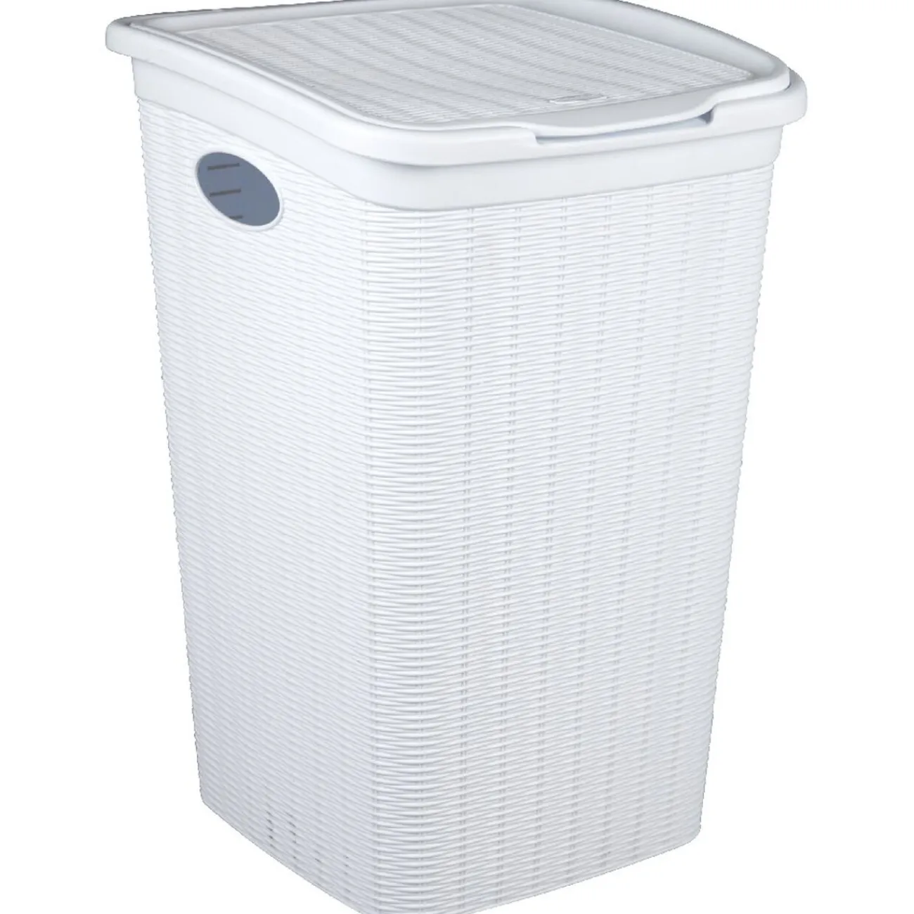 Gifi Entretien Du Linge|Coffre à linge 50 L blanc effet osier