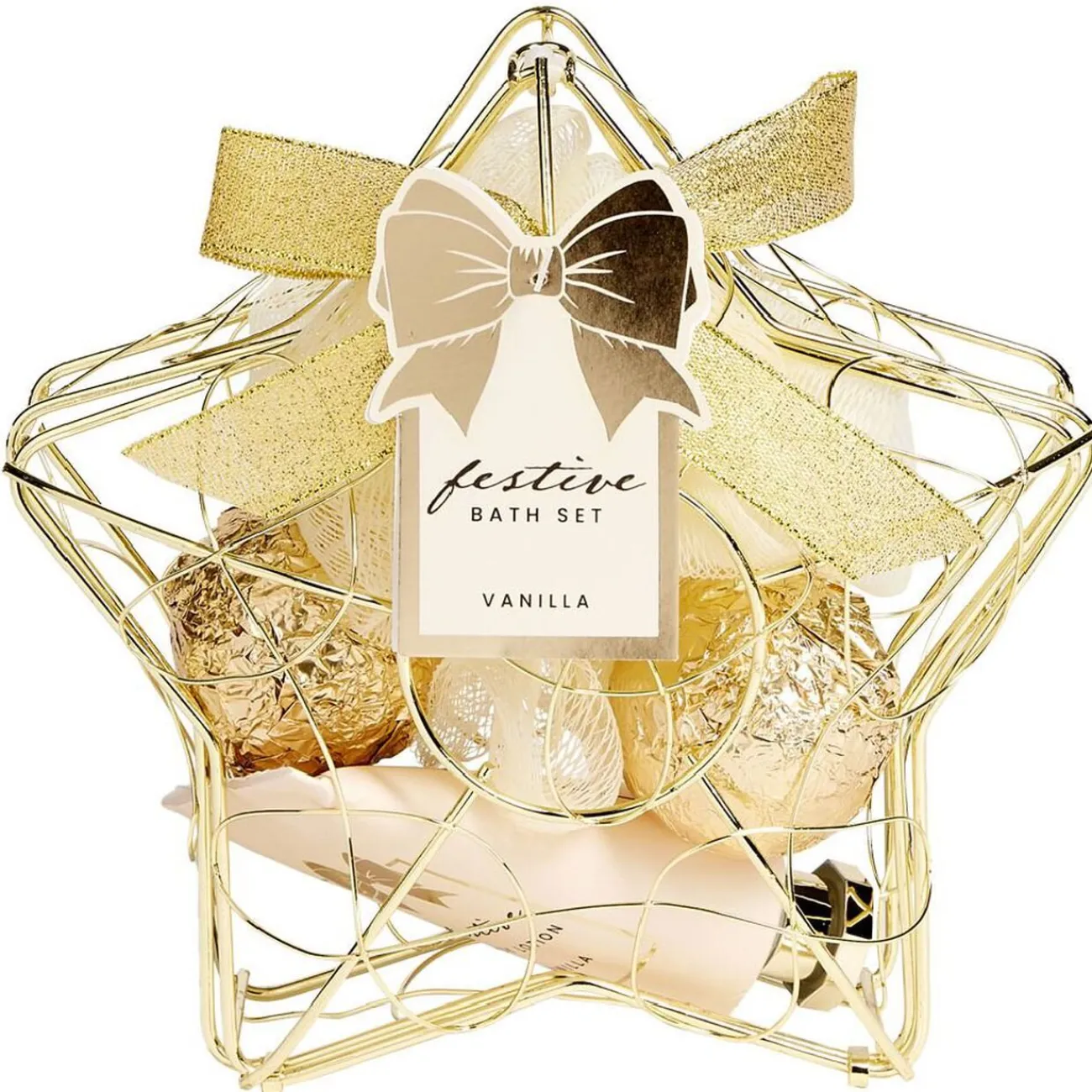 Gifi Bien-Être^Coffret cadeau cage de bain 3 accessoires senteur vanille