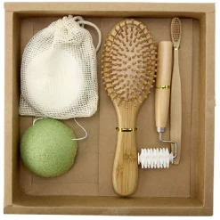 Gifi Bien-Être^Coffret salle de bain en bambou 6 pièces