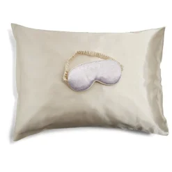 Gifi Bien-Être^Coffret sommeil masque et taie d'oreiller en satin - 2 modèles