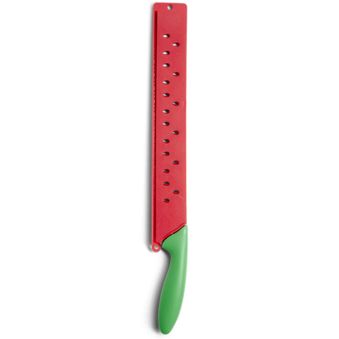 Best Gifi Couteau pour pastèque métal rouge et ABS vert L43,5x5x2,5cm