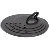 New Gifi Couvercle rond avec poignée acier noir Ø30cm