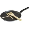 Sale Gifi Crêpière grise et noire avec ustensiles