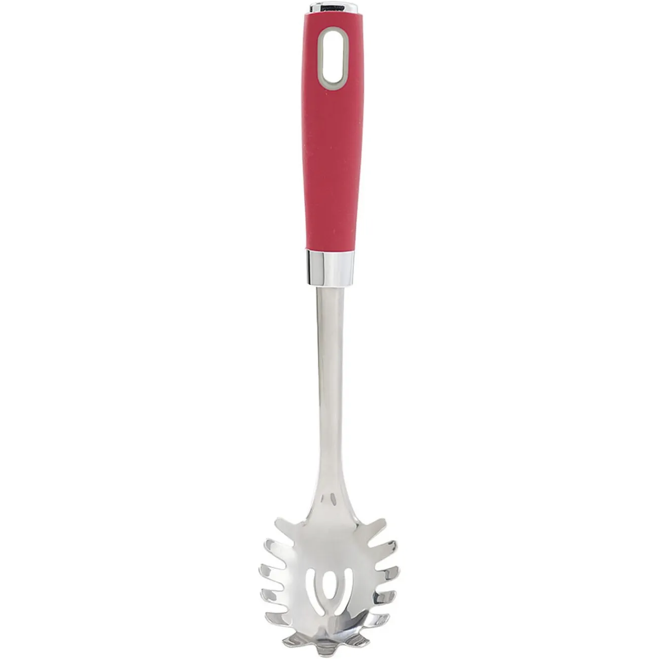 Sale Gifi Cuillère à spaghetti en inox manche en polypropylène rouge