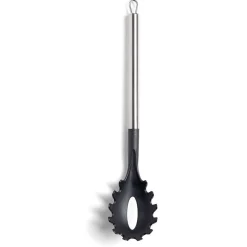 Sale Gifi Cuillère à spaghetti en plastique noir avec manche en inox L.33,5cm