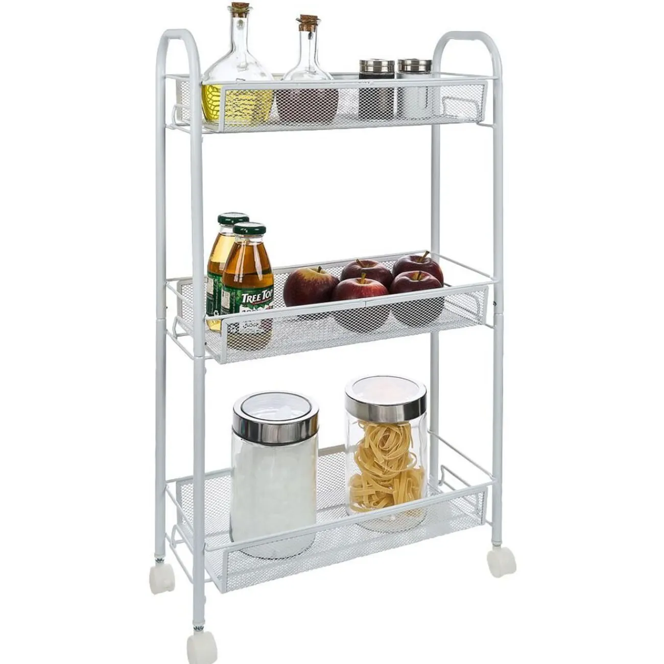 Sale Gifi Desserte cuisine 3 niveaux métal blanc
