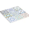 Sale Gifi Dessous de plat carré céramique design carreau de ciment 15,2x15,2cm