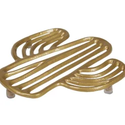 Sale Gifi Dessous de plat forme cactus doré