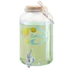 Best Gifi Distributeur à boisson verre avec couvercle liège 3,8 L