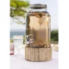 Sale Gifi Distributeur de boisson en verre et socle en bois