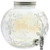 Sale Gifi Distributeur de boisson en verre motif flocons iridescent 5,5L
