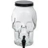 Best Gifi Distributeur de boisson tête de mort en verre 5L