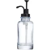 Gifi Aménagement Salle De Bain^Distributeur de savon en verre transparent bleu Ø7xH21cm