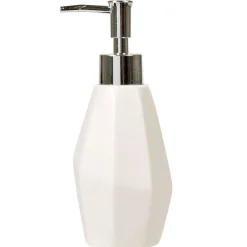 Gifi Aménagement Salle De Bain^Distributeur de savon forme diamant blanc
