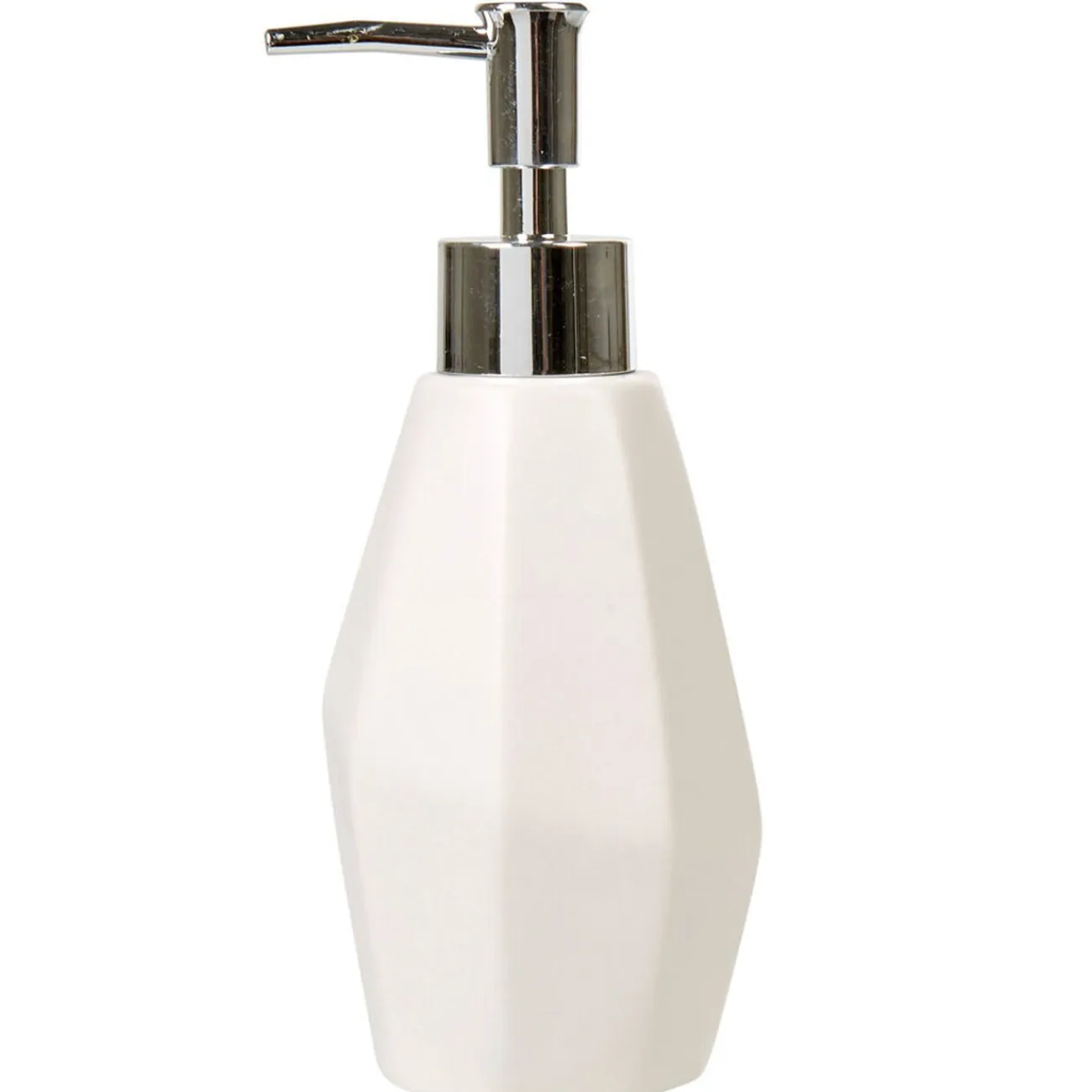Gifi Aménagement Salle De Bain^Distributeur de savon forme diamant blanc