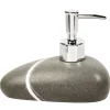 Gifi Aménagement Salle De Bain^Distributeur de savon galet gris