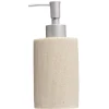 Gifi Aménagement Salle De Bain^Distributeur de savon plastique beige effet texturé Ø6xH17cm