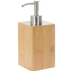 Gifi Aménagement Salle De Bain^Distributeur à savon bambou marron naturel