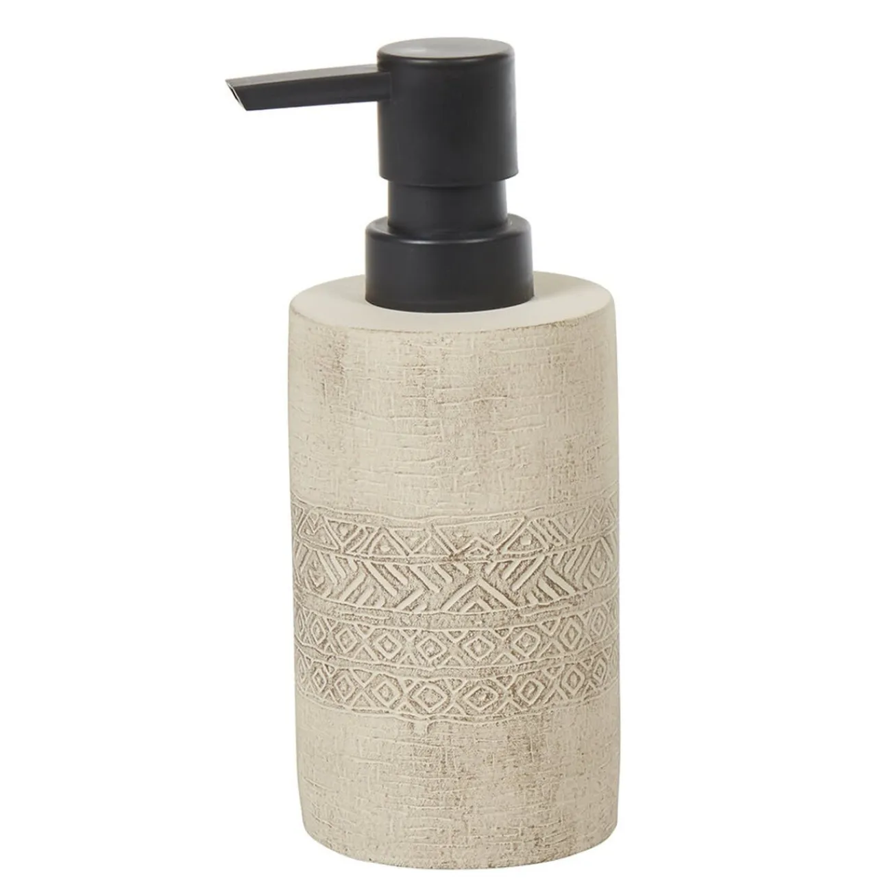 Gifi Aménagement Salle De Bain^Distributeur à savon ciment gravé beige