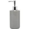 Gifi Aménagement Salle De Bain^Distributeur à savon céramique gris