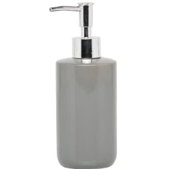 Gifi Aménagement Salle De Bain^Distributeur à savon céramique gris