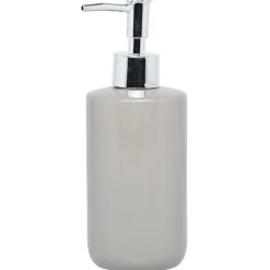 Gifi Aménagement Salle De Bain^Distributeur savon céramique taupe
