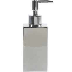 Gifi Aménagement Salle De Bain^Distributeur à savon gris brillant