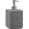Gifi Aménagement Salle De Bain^Distributeur à savon gris imitation pierre