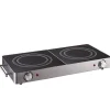 Online Gifi Double plaque vitrocéramique noire et grise Cuisilux