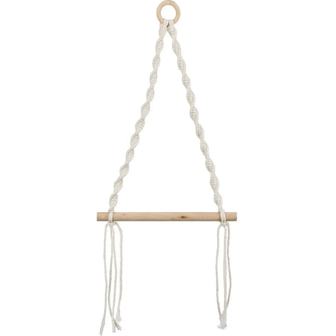 Gifi Equipement Wc^Dérouleur papier WC macramé 20xH54cm
