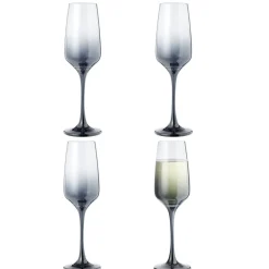 Sale Gifi Flûte à champagne fumé noir 19,5cl x4