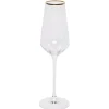 Best Gifi Flûte en verre avec liseré doré 23 cl x4