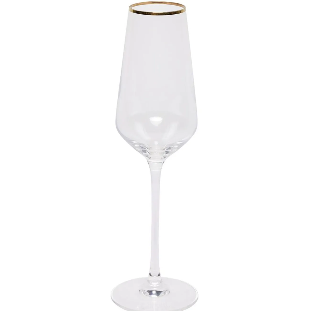 Best Gifi Flûte en verre avec liseré doré 23 cl x4