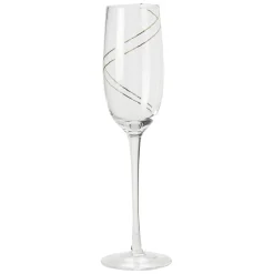 Sale Gifi Flûte verre transparent liseré doré x4