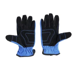 Gifi Outils Bricolage^Gants mécanicien coton et cuir taille unique bleu