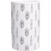 Gifi Aménagement Salle De Bain^Gobelet céramique céramique blanc et noir motif trait Ø6xH10,5cm