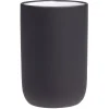 Gifi Aménagement Salle De Bain^Gobelet céramique noir intérieur blanc Ø6,8xH10cm