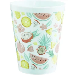 Sale Gifi Gobelet en plastique décor fruits exotiques