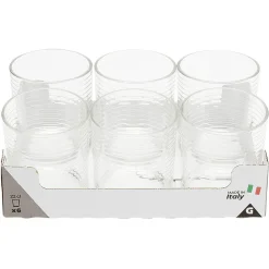 Sale Gifi Gobelet en verre motif cercle 25 cl x6