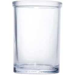 Gifi Aménagement Salle De Bain^Gobelet en verre transparent bleu Ø7,5xH10,5cm