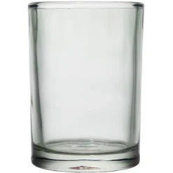 Gifi Aménagement Salle De Bain^Gobelet en verre transparent vert Ø8xH10,5cm