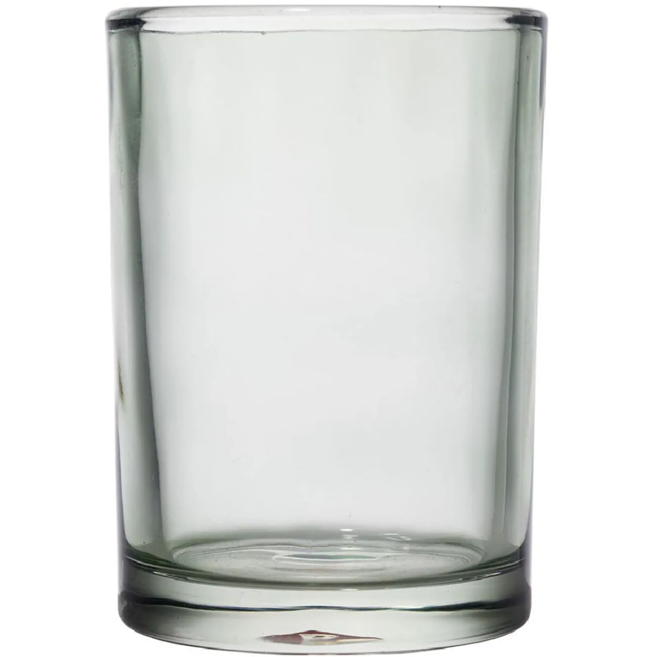 Gifi Aménagement Salle De Bain^Gobelet en verre transparent vert Ø8xH10,5cm