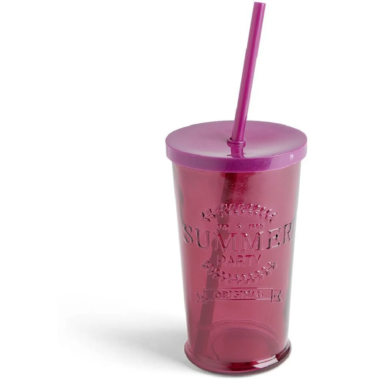 Sale Gifi Gobelet 490ml en verre avec couvercle plastique - 3 coloris