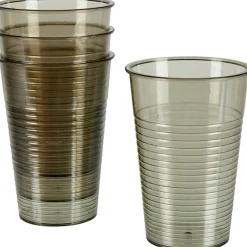 Best Gifi Gobelet plastique noir transparent x4