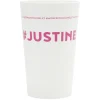 Sale Gifi Gobelet plastique prénom #JUSTINE 33cl