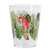 Best Gifi Gobelet plastique transparent décor perroquet exotique