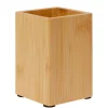 Gifi Aménagement Salle De Bain^Gobelet salle de bain bambou marron naturel
