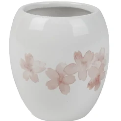 Gifi Aménagement Salle De Bain^Gobelet salle de bain blanc design fleur cerisier rose
