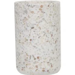 Gifi Aménagement Salle De Bain^Gobelet Terrazzo résine effet granit beige